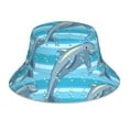 thumbnail image 1 of Kdxio Reflective Bucket Hat - Dolphin Print Bucket Hat for Men,Women, 1 of 9