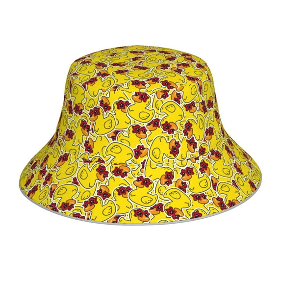 Kdxio Reflective Bucket Hat - Duck with Star Sunglasses Print Bucket Hat for Men,Women