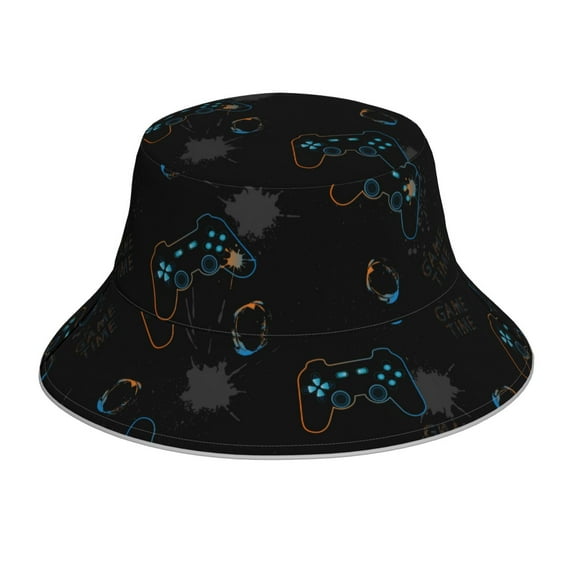 Kdxio Reflective Bucket Hat - Game Time Print Bucket Hat for Men,Women