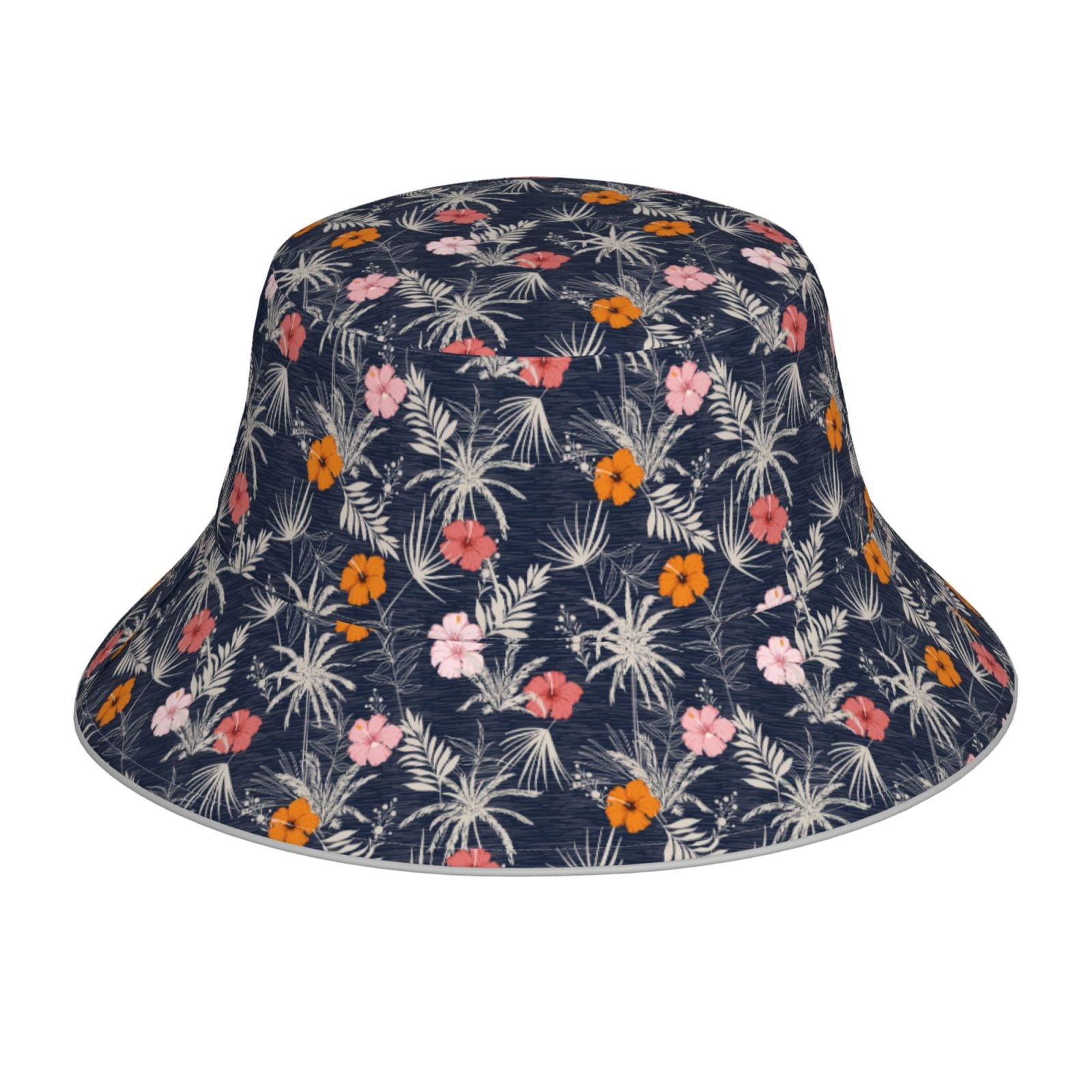 Lite Year Hawaiian Bucket Hat in Navy - Wallace Mercantile Shop Lite Year Hawaiian Bucket Hat in Navy - Wallace Mercantile Shop