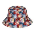 thumbnail image 1 of Kdxio Reflective Bucket Hat - Hawaiian Style Print Bucket Hat for Men,Women, 1 of 9