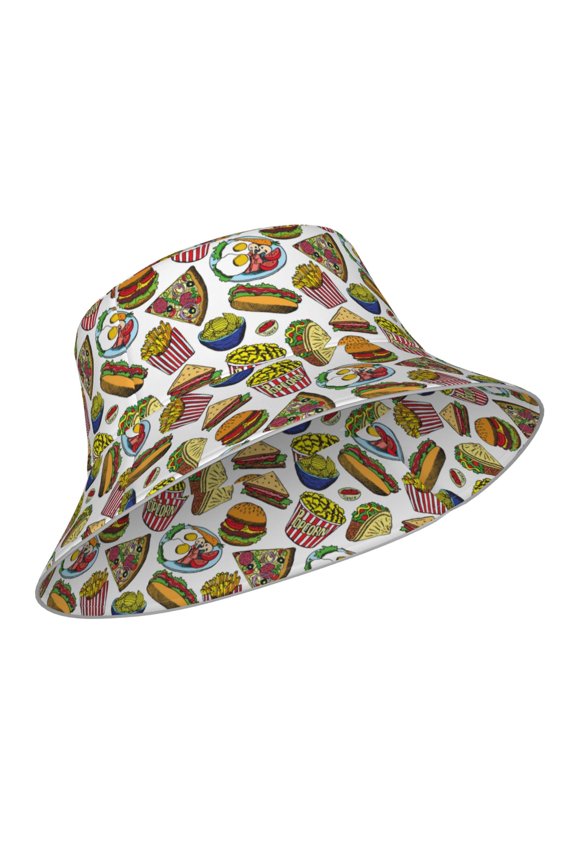 Reflective Bucket Hat - Hot Dog With One Sausage Print Bucket Hat for Men,Women