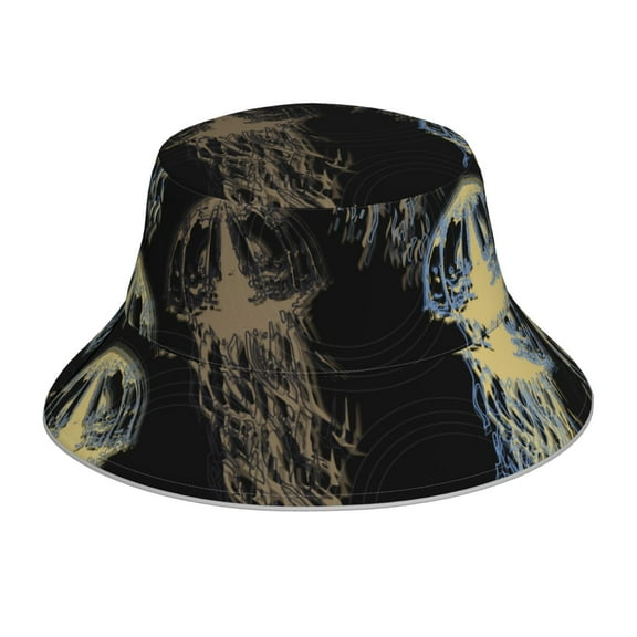Kdxio Reflective Bucket Hat - Jellyfish Print Bucket Hat for Men,Women