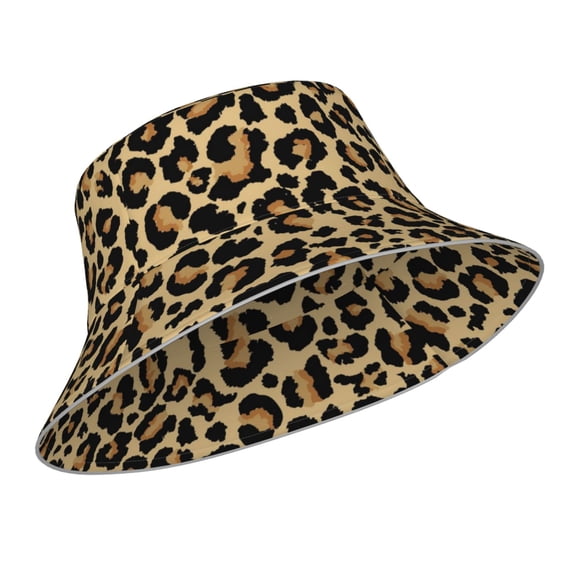 Kdxio Reflective Bucket Hat - Leopard Print Print Bucket Hat for Men,Women