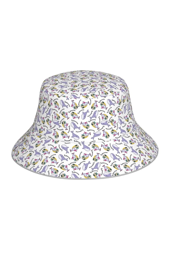 Reflective Bucket Hat - Monkey Submarine Captain Print Bucket Hat for Men,Women