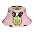 thumbnail image 1 of Kdxio Reflective Bucket Hat - Panda Avocado Print Bucket Hat for Men,Women, 1 of 9