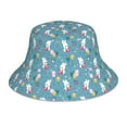 thumbnail image 1 of Kdxio Reflective Bucket Hat - Rabbit And Balloon Print Bucket Hat for Men,Women, 1 of 9