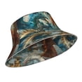 thumbnail image 1 of Kdxio Reflective Bucket Hat - Red Blue Dragon Battle Epic Print Bucket Hat for Men,Women, 1 of 6
