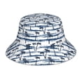 thumbnail image 1 of Kdxio Reflective Bucket Hat - Retro Coconut Tree Print Bucket Hat for Men,Women, 1 of 9