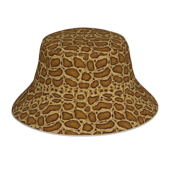 Kdxio Reflective Bucket Hat - Snake Skin Print Bucket Hat for Men,Women