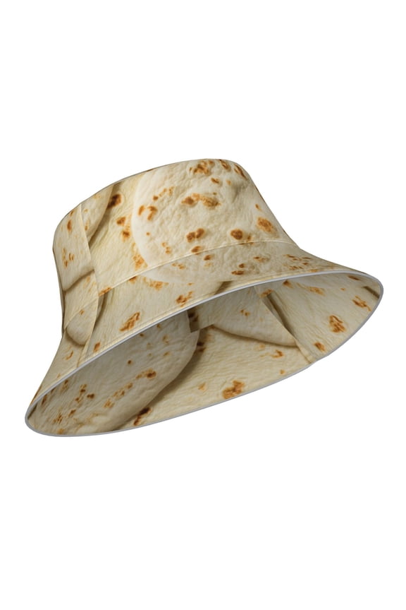 Reflective Bucket Hat - Taco Tortillas Print Bucket Hat for Men,Women