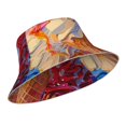 thumbnail image 1 of Kdxio Reflective Bucket Hat - Trio Of Dripping Cones Print Bucket Hat for Men,Women, 1 of 6