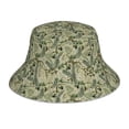 thumbnail image 1 of Kdxio Reflective Bucket Hat - Tropical Plants Green Print Bucket Hat for Men,Women, 1 of 1