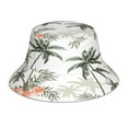 thumbnail image 1 of Kdxio Reflective Bucket Hat - Vintage Palm Trees Print Bucket Hat for Men,Women, 1 of 9