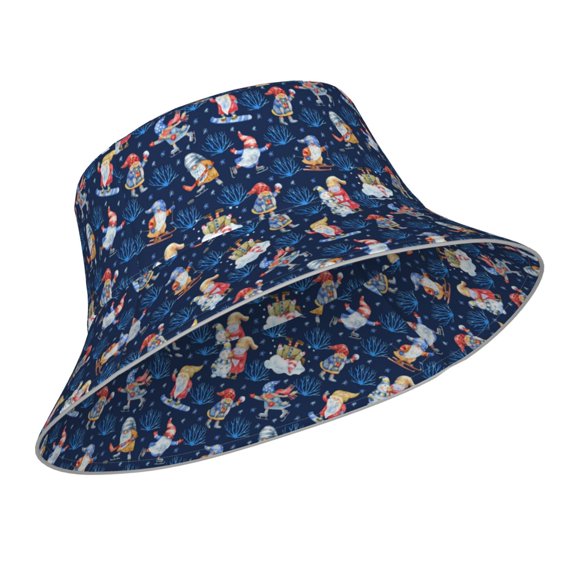 Kdxio Reflective Bucket Hat - Winter old man Playtime Print Bucket Hat for Men,Women