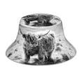 thumbnail image 1 of Kdxio Reflective Bucket Hat - Yak Print Bucket Hat for Men,Women, 1 of 9
