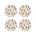 thumbnail image 1 of Kdxio Reto Marine Nautical Funny Coasters,4 Pcs Leather Coasters,Housewarming Gifts,Protect Furniture from Water Marks Scratch and Damage, 1 of 6