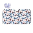 thumbnail image 1 of Kdxio Retro Butterfly Print Front Windshield Sun Shade,Folding Auto Sunshade for Car Truck SUV-, 1 of 1