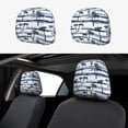 thumbnail image 1 of Kdxio Retro Coconut Tree Pattern Print 2 Piece Car Head Rest Covers Set Auto Front/Rear Seats Headrest Cover Universal Fit Most Cars,Sedan, SUV, 1 of 9