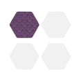 thumbnail image 1 of Kdxio Retro Florals Purple Funny Coasters,4 Pcs Leather Coasters,Housewarming Gifts,Protect Furniture From Water Marks Scratch And Damage, 1 of 1