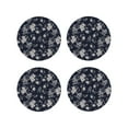 thumbnail image 1 of Kdxio Retro Flower Funny Coasters,4 Pcs Leather Coasters,Housewarming Gifts,Protect Furniture from Water Marks Scratch and Damage, 1 of 8