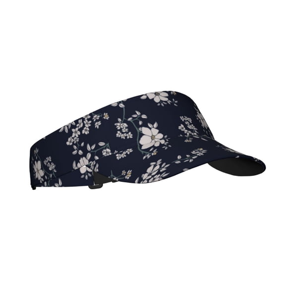 Kdxio Retro Flower Print Sun Visor Hat Golf Visor Adjustable Velcro Outdoor Sports Cap for Men Women