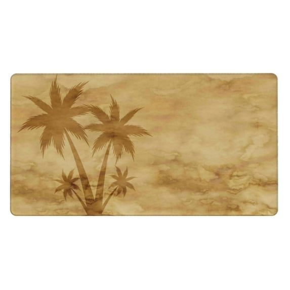 Kdxio Retro Palm Tree Print Large Gaming Mouse Pad,Non-Slip Base,Water Resist Keyboard Pad for Gamer,Office & Home,29.5 x 15.8 in