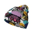 thumbnail image 1 of Kdxio Retro Panther Winter Beanie for Men Women Beanie Knit Hat Cuffed Cap Beanie Knit Chunky Snow Cap, 1 of 6
