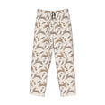 thumbnail image 1 of Kdxio Retro Rabbit Print Men's Sleep Pajama Pant Lounge Pants with Pockets, 1 of 8
