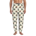 thumbnail image 1 of Kdxio Retro Steampunk Vehicle Pattern Joggers,Sweatpants for Men with Pockets-Medium, 1 of 5