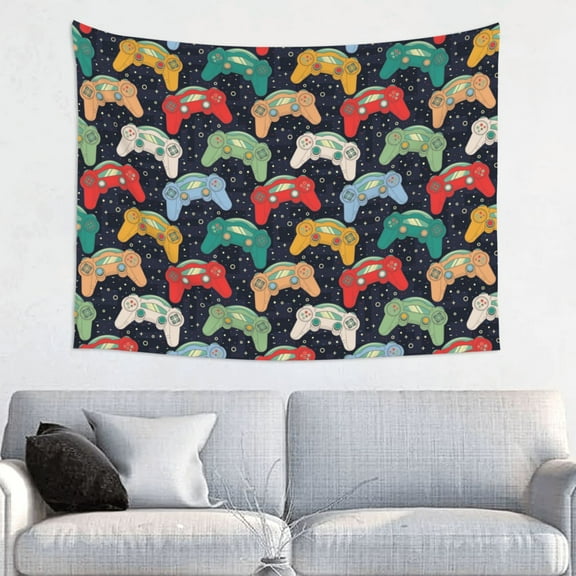 Kdxio Retro Video Game Wall Hanging Tapestries Banner For Bedroom College Dorm Home Living Room Party Decor 29X37 In