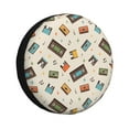 thumbnail image 1 of Kdxio Retro Vintage Tape for Tire Cover Wheel Protectors Tyre Covers Weatherproof Wheel Covers Universal Fit for Trailer Rv SUV Truck Camper Travel Trailers 16 inch, 1 of 5