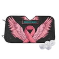 thumbnail image 1 of Kdxio Ribbon With Angel Wings Print Windshield Sun Shade,UV Rays and Sun Heat Protection,Sunshade for Car Windshield,Car Shade Front Windshield - Small, 1 of 5
