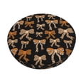 thumbnail image 1 of Kdxio Ribbon bows with leopard Stool Covers Round,Stretch Round Bar Stool Covers Washable Bar Stool Cushion Slipcover for 12-15 Inch Chair-13 inch, 1 of 7
