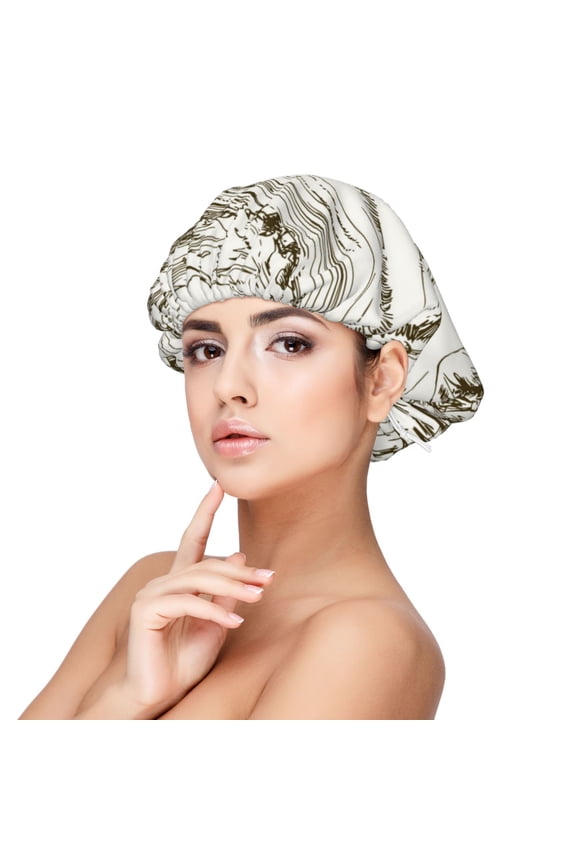 Rice Harvest Pattern Satin Bonnet Silk Bonnet Hair Bonnet for Sleeping Hair Bonnets for Women Curly Natural Hair