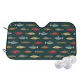 thumbnail image 1 of Kdxio River Freshwater Fish Print Windshield Sun Shade,UV Rays and Sun Heat Protection,Sunshade for Car Windshield,Car Shade Front Windshield - Small, 1 of 5