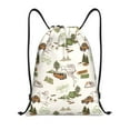 thumbnail image 1 of Kdxio Road Trip Print Drawstring Backpack Bag,Waterproof Draw String Back Sack, Gym Drawstring Bags Swim Bag For Unisex, 1 of 5