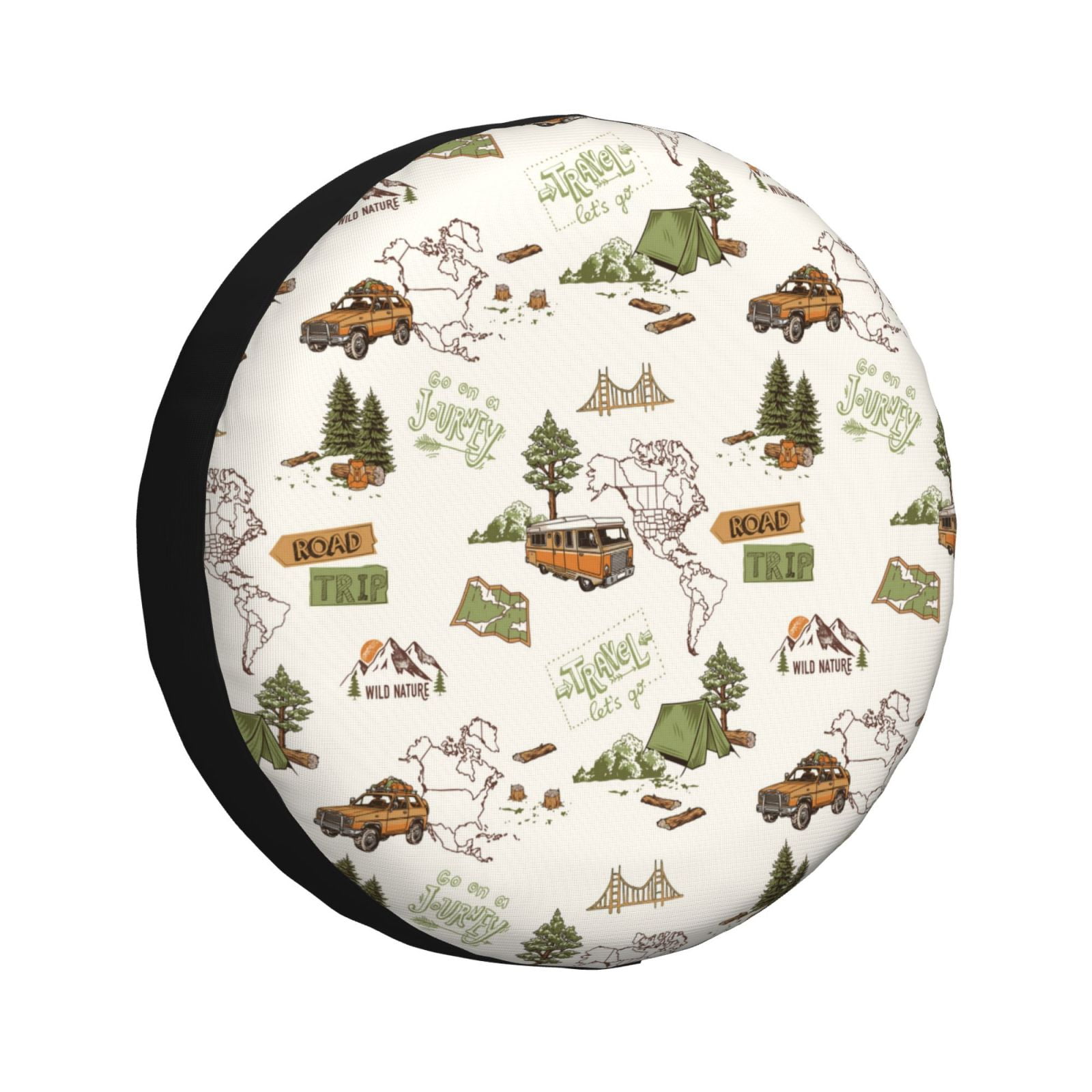 Kdxio Road Trip for Tire Cover Wheel Protectors Tyre Covers