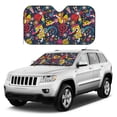 thumbnail image 1 of Kdxio Rock Music Print Windshield Sun Shade, Foldable Sun Blocker for Car,Truck,SUV Automotive Interior Sun Protection,Reflective Shade for Front Windshield(Medium), 1 of 6