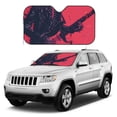 thumbnail image 1 of Kdxio Rock Skull Guitarist Print Windshield Sun Shade, Foldable Sun Blocker for Car,Truck,SUV Automotive Interior Sun Protection,Reflective Shade for Front Windshield(Medium), 1 of 6