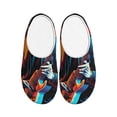 thumbnail image 1 of Kdxio Rock Skull Singer Women's Men's Slippers Plush Slip-On House Slipper for Winter Indoor Soft Cushion Non-slip Fluffy Slides Slippers-39/40, 1 of 7