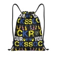 thumbnail image 1 of Kdxio Rock Your Socks Print Drawstring Backpack Bag,Waterproof Draw String Back Sack, Gym Drawstring Bags Swim Bag For Unisex, 1 of 5