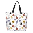 thumbnail image 1 of Kdxio Rocket Planets Casual Tote Bags Women Big Capacity Shoulder Bag for Women Travel Shoulder Bags Handbags, 1 of 8