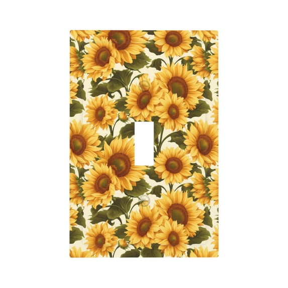 Kdxio Romantic Elegant Sunflower Decorator Light Switch or Receptacle Outlet Wall Plate Decorator Wall Plate Child Safe Outlet Cover-Style T