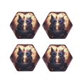 thumbnail image 1 of Kdxio Romantic Rose Animal Couple Funny Coasters,4 Pcs Leather Coasters,Housewarming Gifts,Protect Furniture from Water Marks Scratch and Damage, 1 of 6