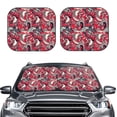 thumbnail image 1 of Kdxio Rooster Head Print 2-Piece Sun Shade Front Windshield - Foldable Car Front Window Sunshades for Most Sedans SUV Truck, 1 of 5