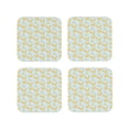 thumbnail image 1 of Kdxio Roosters Funny Coasters,4 Pcs Leather Coasters,Housewarming Gifts,Protect Furniture From Water Marks Scratch And Damage, 1 of 1