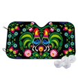 thumbnail image 1 of Kdxio Roosters and Flowers Print Windshield Sun Shade,UV Rays and Sun Heat Protection,Sunshade for Car Windshield,Car Shade Front Windshield -, 1 of 6