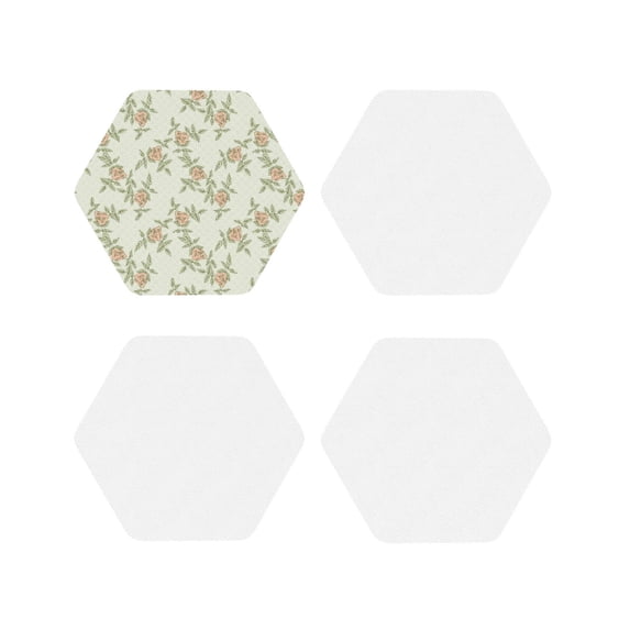 Kdxio Rose Darkseagreen Color Background Funny Coasters,4 Pcs Leather Coasters,Housewarming Gifts,Protect Furniture From Water Marks Scratch And Damage