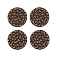 thumbnail image 1 of Kdxio Rose Flower Bear Funny Coasters,4 Pcs Leather Coasters,Housewarming Gifts,Protect Furniture from Water Marks Scratch and Damage, 1 of 8